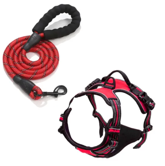 FlexiWalk Pro™ Arnés Antitirones para Perro + Correa GRATIS