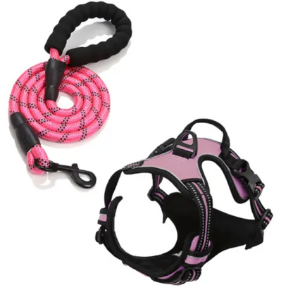 FlexiWalk Pro™ Arnés Antitirones para Perro + Correa GRATIS