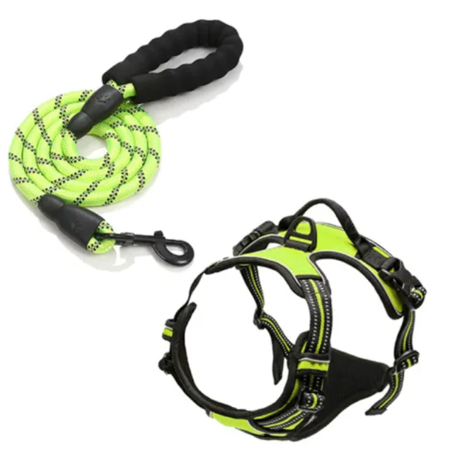 FlexiWalk Pro™ Arnés Antitirones para Perro + Correa GRATIS