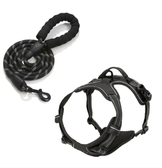 FlexiWalk Pro™ Arnés Antitirones para Perro + Correa GRATIS