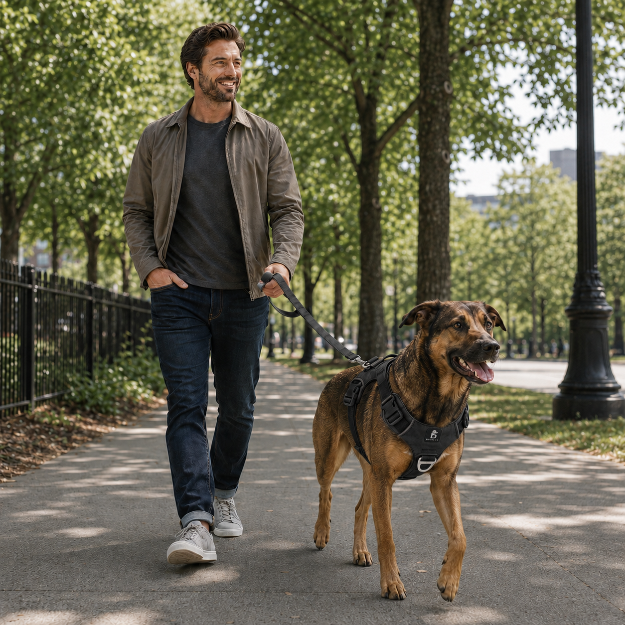 FlexiWalk Pro™ – Arnés Acolchado Antitirones para Perro